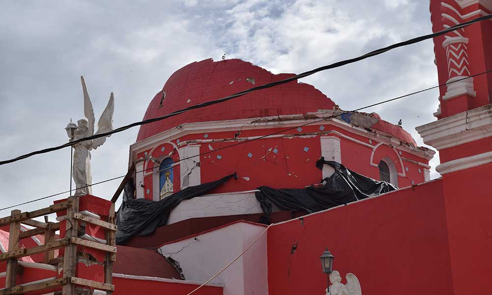 Parroquia de Santiago Apóstol en Chila de la Sal, Puebla. Foto: Cortesía de la comunidad.