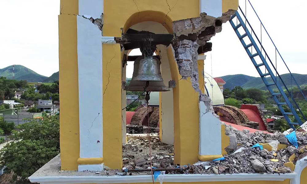 Templo de Santa Ana Tamazola en Jolalpan, Puebla, construido en el siglo XCIII. Foto: Cortesía de la comunidad.