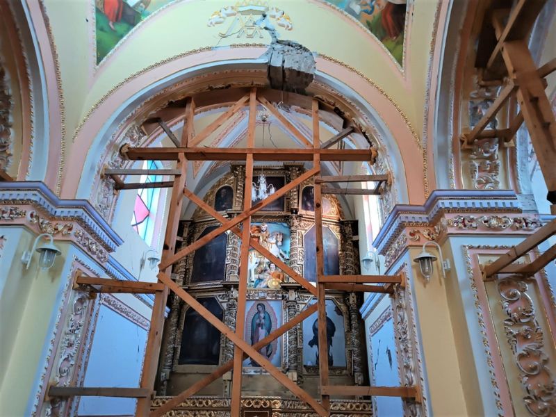 Templo Parroquial de Santiago Apóstol, Atzitzihuacán, Puebla. Foto: cortesía de la comunidad.