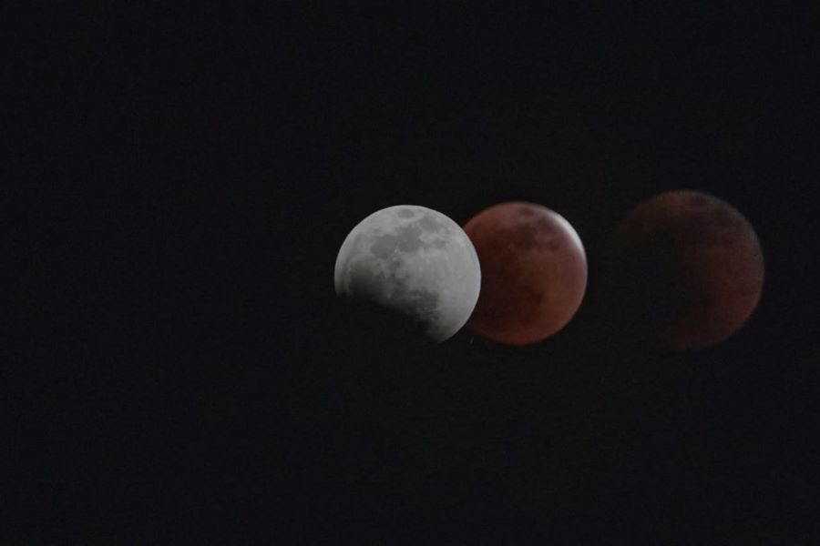 Eclipse lunar. Foto: EsImagen