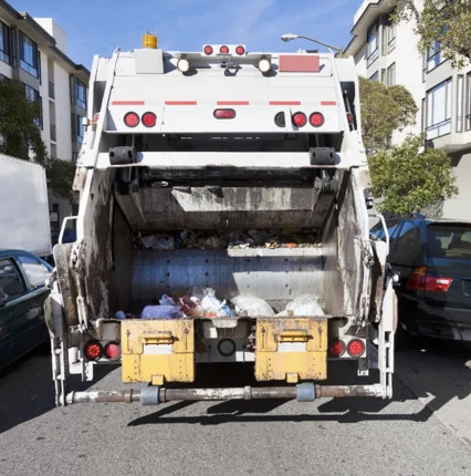 Camion recolector de basura