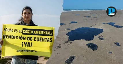 Greenpeace M&eacute;xico denunci&oacute; presuntas omisiones en la atenci&oacute;n del derrame de hidrocarburos en costas del Golfo de M&eacute;xico.