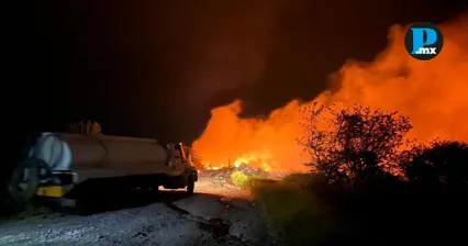 Incendio en relleno sanitario de Acatl&aacute;n afecta hasta 10 hect&aacute;reas