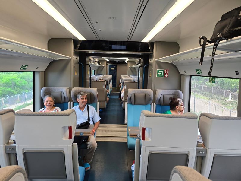 Así son los vagones del tren maya. Foto:EsImagen