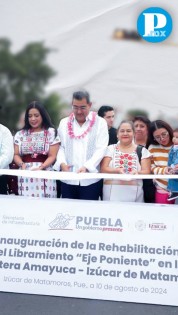 Sergio Salomón inaugura rehabilitación de la carretera Izúcar-Amayuca