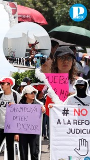 Manifestación contra reforma al Poder Judicial provoca caos frente al Barroco 