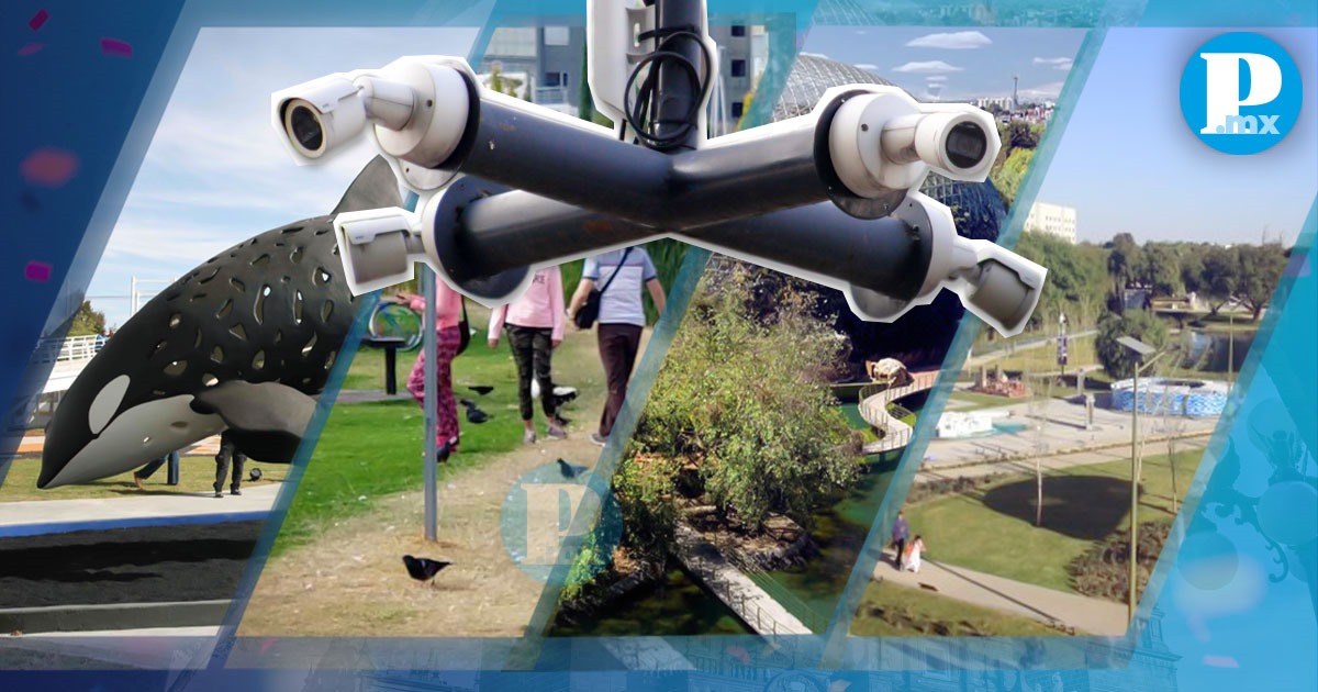Instalarán videovigilancia en cuatro parques de Puebla