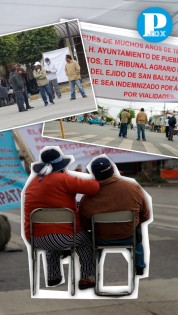 Cierre vial en Puebla por manifestación de ejidatarios de San Baltazar Campeche