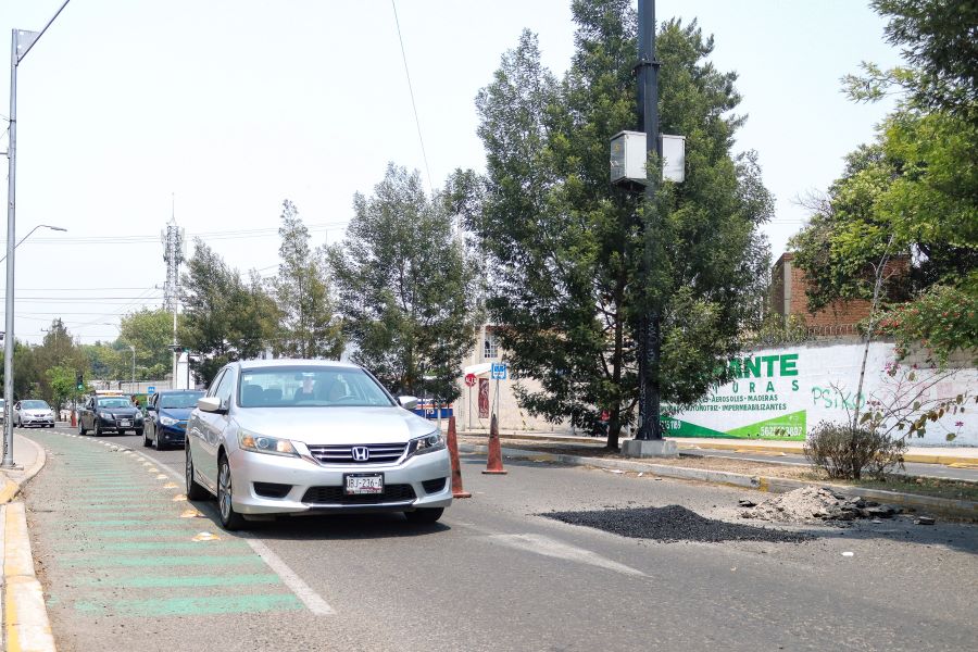 Bacheo en Puebla. Foto:EsImagen