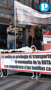 Transportistas de Puebla insisten en un aumento al pasaje