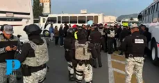 Transportistas bloquean la autopista autopista México - Puebla