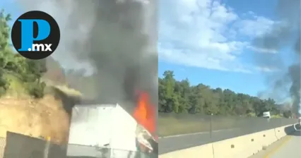La unidad comenzó a incendiarse repentinamente poco después de las 08:00 de la mañana