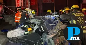 El percance se registró a la altura de la agencia automotriz Honda