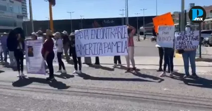 Bloquean V&iacute;a Atlixc&aacute;yotl para exigir localizar con vida a Am&eacute;rica Pamela