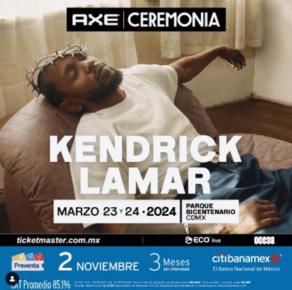 No te pierdas Ceremonia 2024 con Kendrick Lamar: Boletos Disponibles