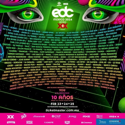 EDC revela su lineup 2024 para celebrar sus 10 años