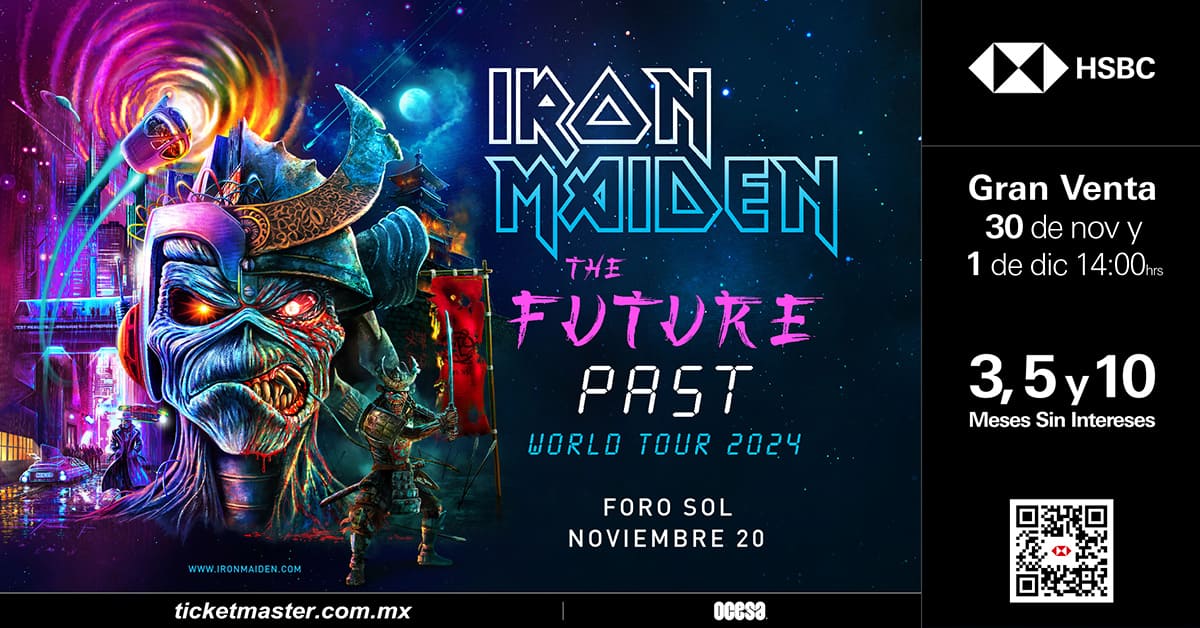 Iron Maiden anuncia fecha en México para el 'Future Past World Tour' 2024