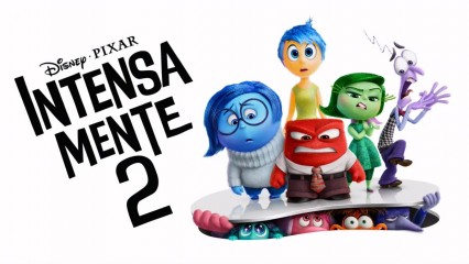 Palomera y vasos conmemorativos de intensamente 2 en Cinépolis