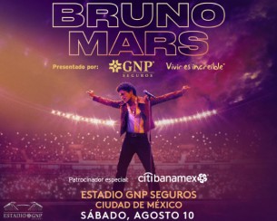  Precios del concierto de Bruno Mars México 2024, Estadio GNP Seguros 