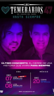 Los Temerarios: Concierto Final en Estadio GNP Seguros CDMX - Boletos y Fecha