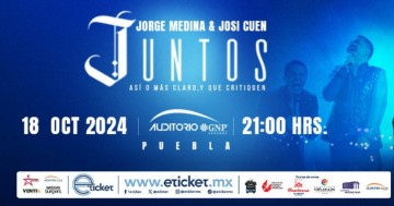  Jorge Medina y Josi Cuen en Puebla 2024: Precios de boletos y fecha 