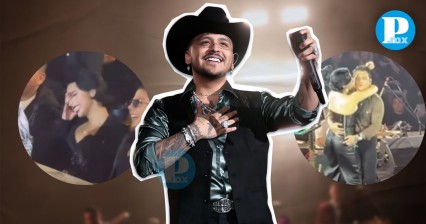 Christian Nodal reaparece en concierto tras ser hospitalizado