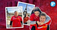 Madre e hija se viralizan tras viajar a Europa con playeras del Oxxo