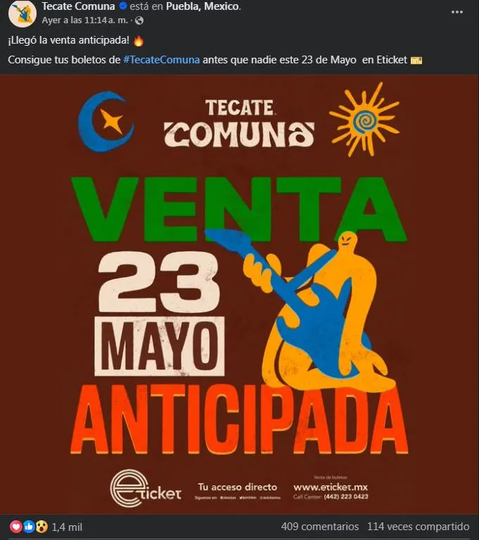 ¿Zoé en Puebla? Te decimos cuándo es el Tecate Comuna 2025