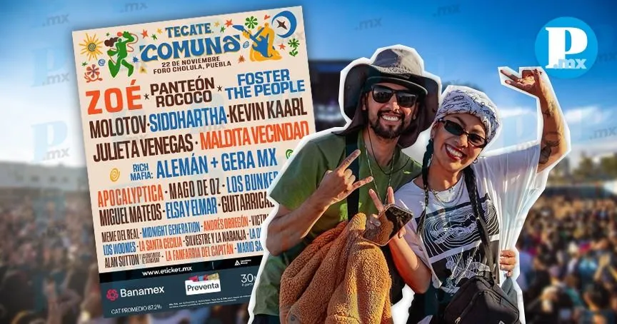 ¡Zoé, Panteón Rococó y Foster The People! Aquí el Line Up del Tecate Comuna