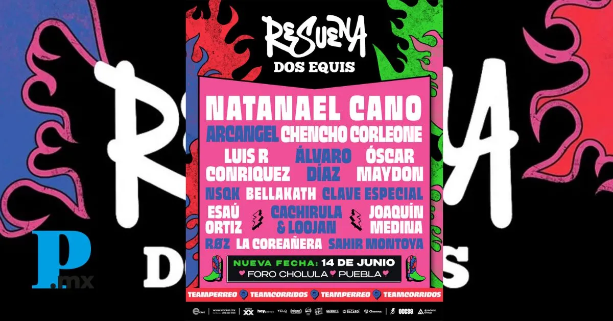 Puebla vibrará con el festival Resuena Dos Equis,  es el 14 de junio
