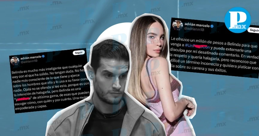 Adrián Marcelo y su comentario misógino disfrazado de “alago” para Belinda