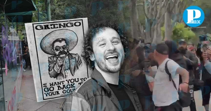 Critican a Luisito Comunica por asistir a marcha contra gentrificación
