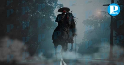 ¡Espeluznante! Cámara de seguridad capta al “charro negro”