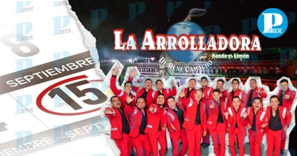 Este 15 de septiembre se presentará de forma gratuita La Arrolladora Banda El Limón en el Zócalo de la Ciudad de México