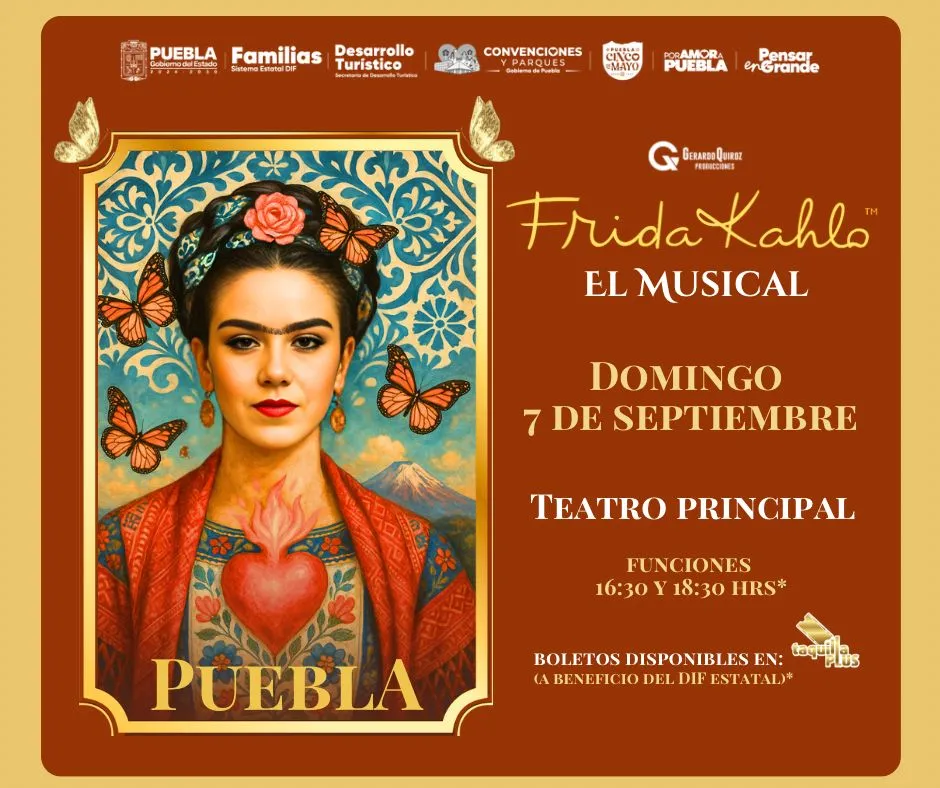 Frida Kahlo el musical, domingo 7 de septiembre 2025, 16:30 y 18:30