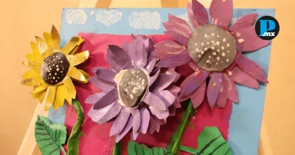 J&oacute;venes de Xotla presentan obras de cartoner&iacute;a mexicana en el Centro Cultural San Roque.