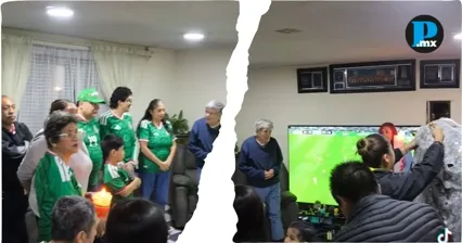 "Con raz&oacute;n ganamos, prendieron el cirio": Familia reza por M&eacute;xico durante el partido ante Chequia