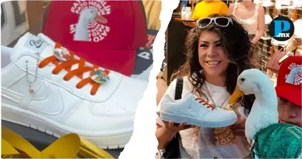 Panam presenta tenis del Pato Merl&iacute;n; habr&aacute; solo 200 pares disponibles