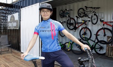 Monica, una ciclista so&ntilde;adora y orgullosamente poblana