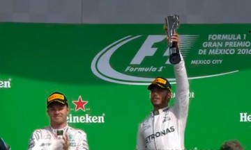 Hamilton gana el GP de México y se aferra al campeonato