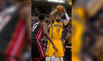 Gracias a Paul George, Pacers vencen 102-98 a Miami Heat