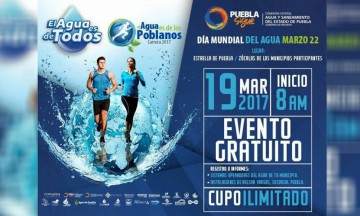 Anuncian "El Agua es de los Poblanos, carrera 2017"