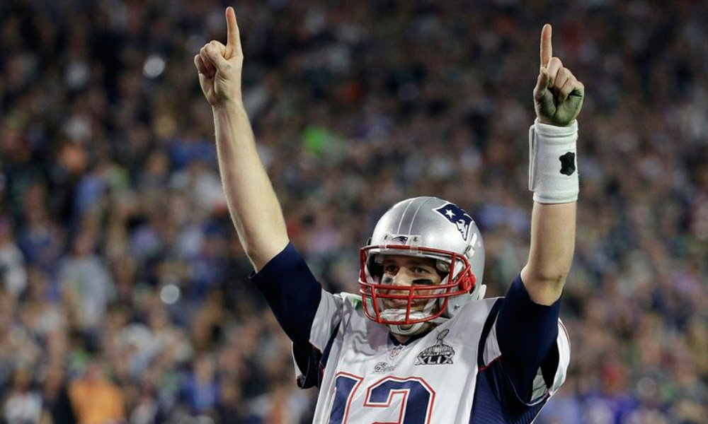 Celebra Brady localización de jerseys del Super Bowl