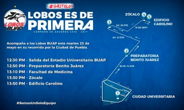 Anuncia Lobos recorrido para celebrar ascenso a Liga Mx