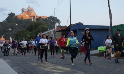 Realizan Medio Marat&oacute;n Prehisp&aacute;nico en Cholula