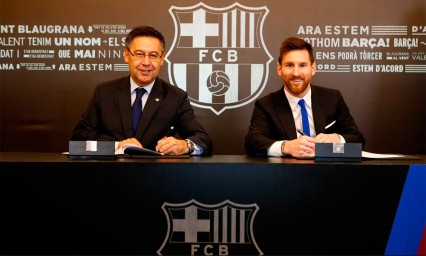 Barcelona blinda a Messi con cl&aacute;usula millonaria 