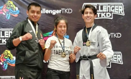 Ganan Panteras preseas en taekwondo