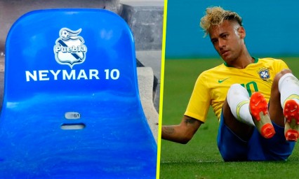 Club Puebla dedica una banca especial para Neymar