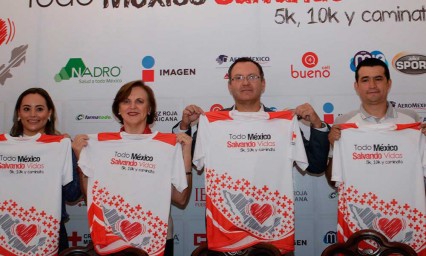 Presenta Cruz Roja carrera Todo M&eacute;xico Salvando Vidas