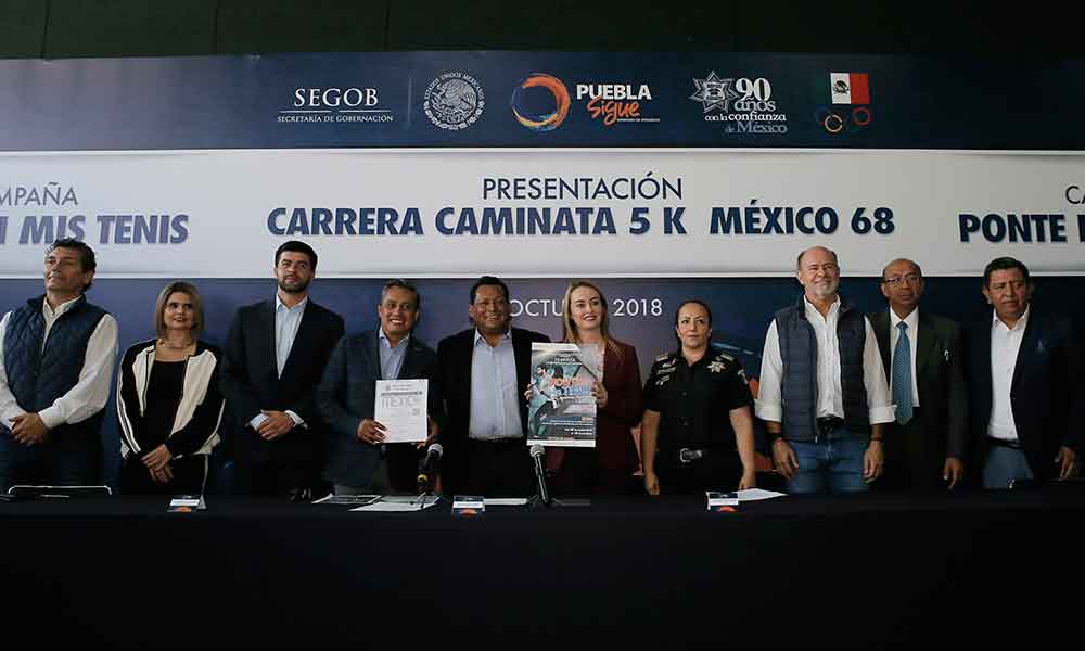 Realizarán Carrera-caminata México 68 en Puebla